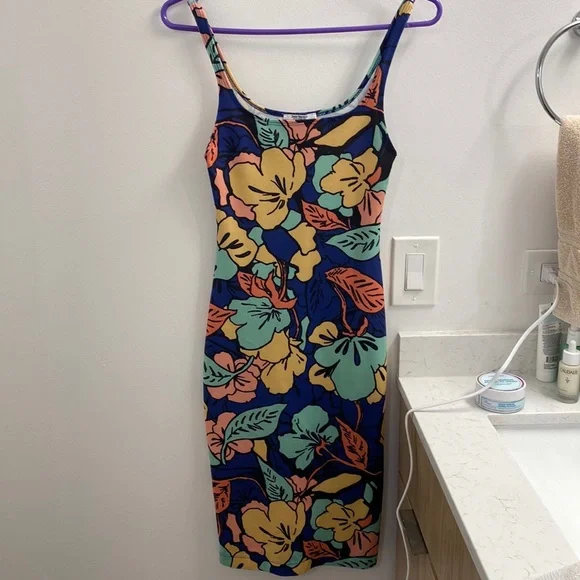 Zara | Dresses | Zara Square Neck Bodycon Midi Dress | Poshmark